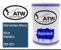 Preview: Mercedes-Benz, Blue Metallic, DB-931: 500ml Lackdose, von ATW Autoteile West.